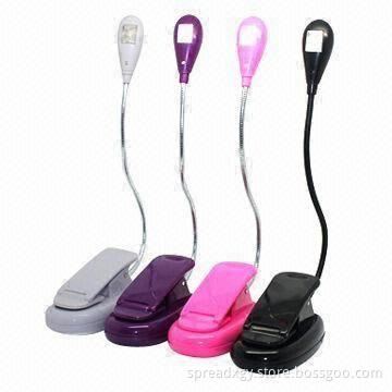 LED Book Light with Clip, 1-piece LED, Various Colors Available, Suitable for Promotional Purpose